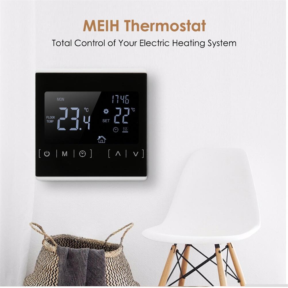 Домашний программируемый термостат Clear Comfort Smart Touchscreen Heat Thermostat с удобным для чтения дисплеем