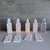 1,2,3,4 Number Candle Ambient Light Silicone Mold Christmas Advent Plaster Drip Molds