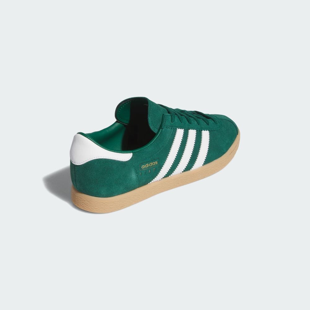 Adidas STADT College Green Sneakers ORIGINALS Unisex T Toe Shoes JI1883 College Green/Footwear White/Gold Metallic