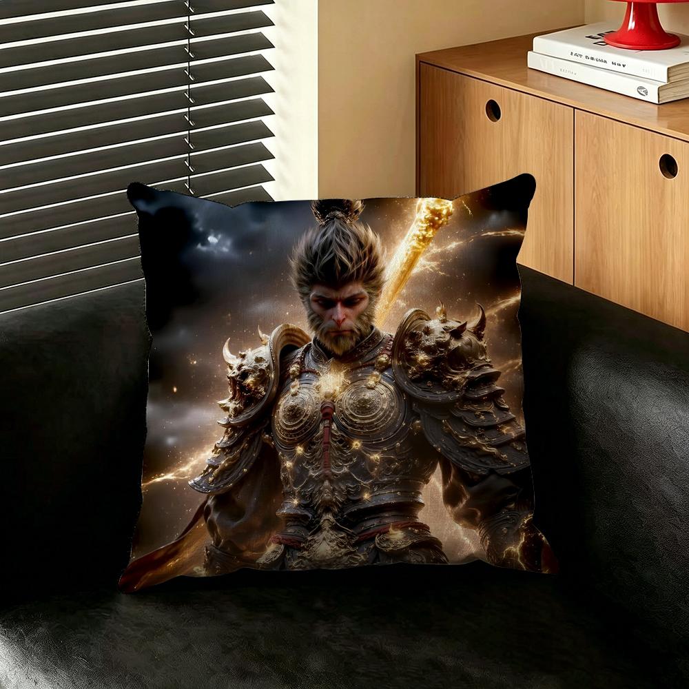 Art black myth wukong wwallpaper Cushion Cover Creative pillowcases for interior decoration office living room home Car hot