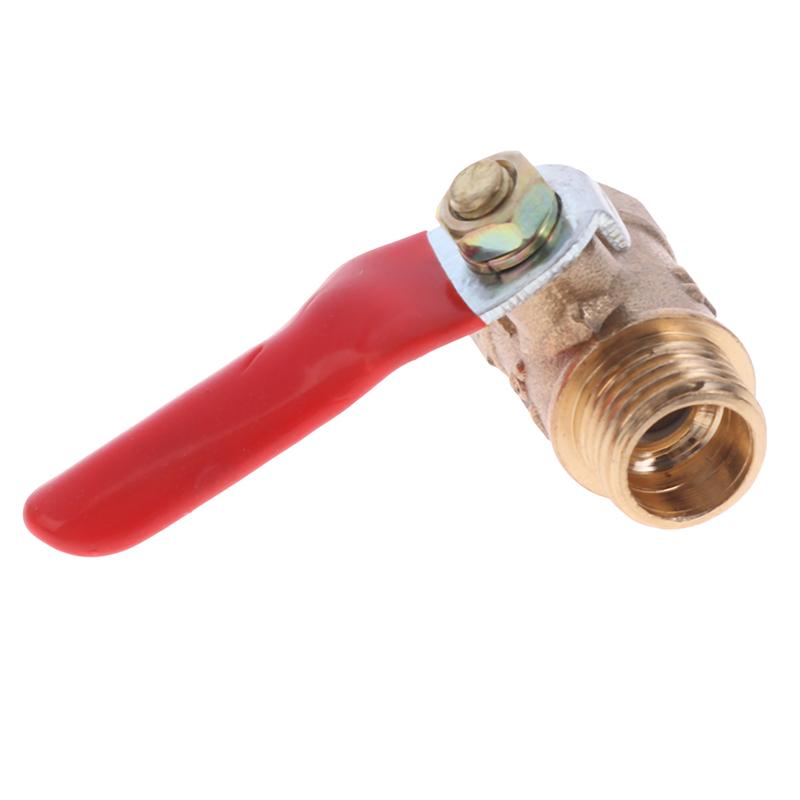 1 шт., новейший шарнир клапана с внутренней/наружной резьбой 1/8 дюйма, 1/4 дюйма, 3/8 дюйма, 1/2 дюйма, универсальный латунный маленький шаровой кран