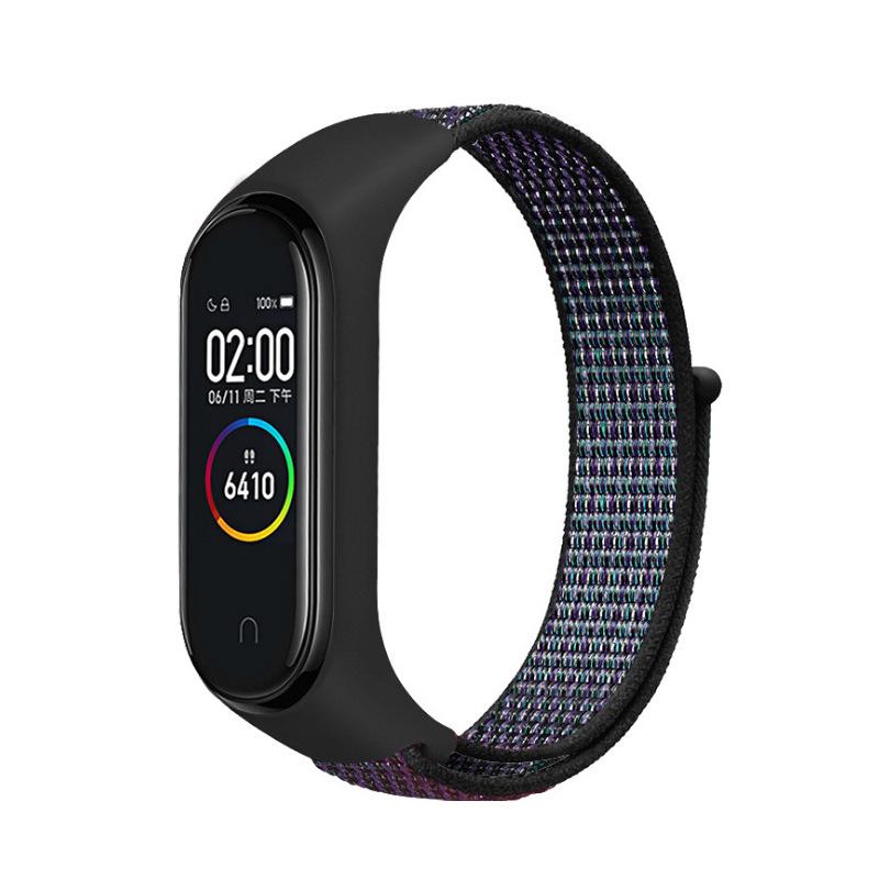 Нейлоновая петля для Xiaomi Mi Band 9 8 7 4 3 5 6 умных часов браслет спортивный Correa дышащий сменный браслет на Miband 6 8 ремешок