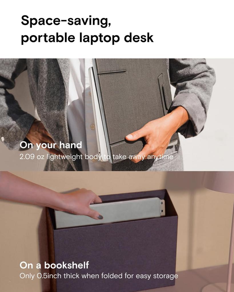 MOFT Z Laptop Angle Switchable в 3 положениях MacBook Weight Red Совместимость с 17-дюймовыми [Advanced Design] Подставка, 4 уровня регулировки, секунды,