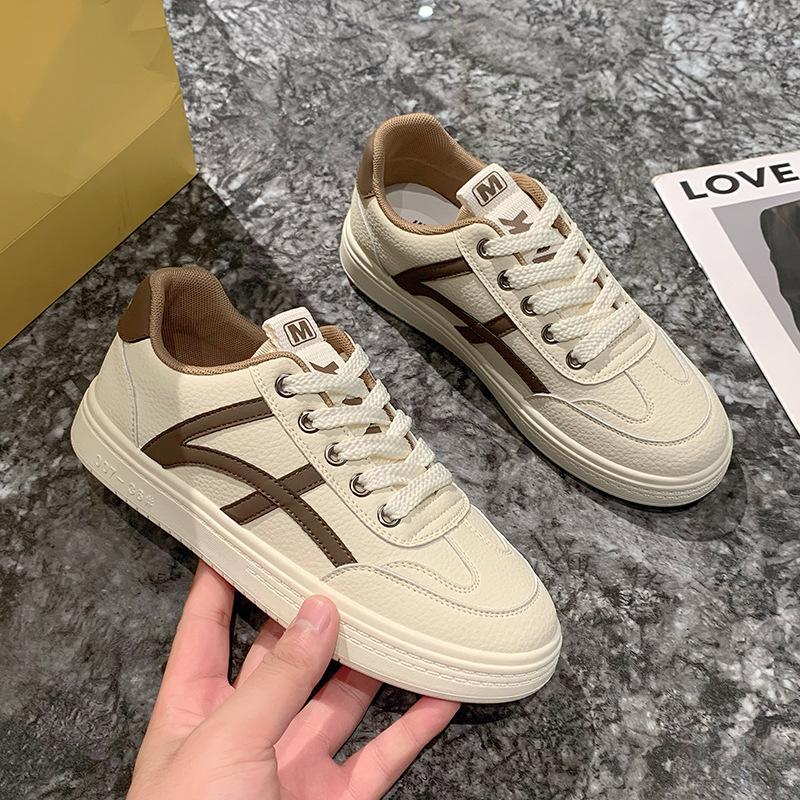 Fashion Little White Shoes Women's Casual Versatile Spring 2025 Korean Version Flat Baseplate Shoes Women's Sports Shoes Ins Breathable