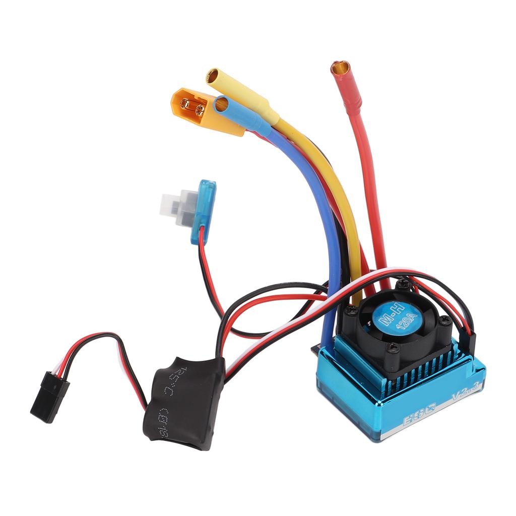 3650 3100KV Brushless Motor Kit 120A ESC Waterproof XT60 Plug Type RC Upgrade Combo for 1/10 1/8 RC Car