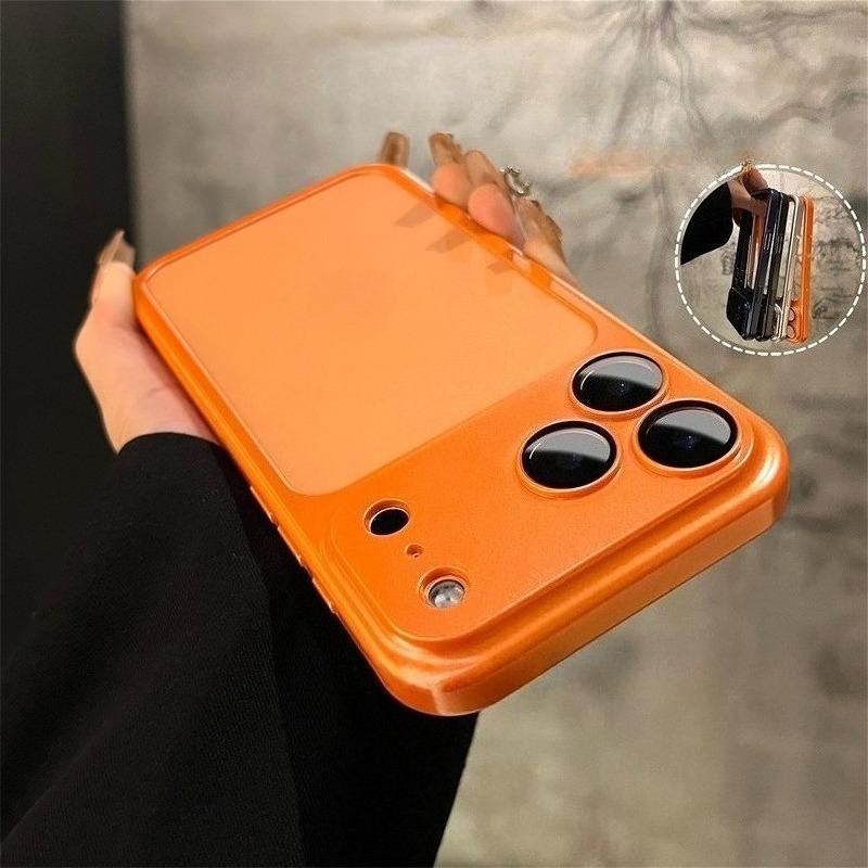 Жесткий полый ПК-каркас Чехол для For Iphone 16 17 Pro Max Матовый защитный чехол для камеры Ультратонкая рамка Ударопрочный чехол