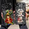 Аниме One Piece Луффи Зоро Чехол Задняя крышка телефона Чехол для iPhone 17 Pro Max Air 12 7 8 SE 15 13 Mini 11 14 16 Plus XS XR