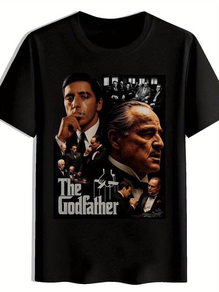Featuring The GodfatherDon Corleone Family Reunion Design100 Cotton ONeck Short Sleeve Casual Printed Unisexs TShirt