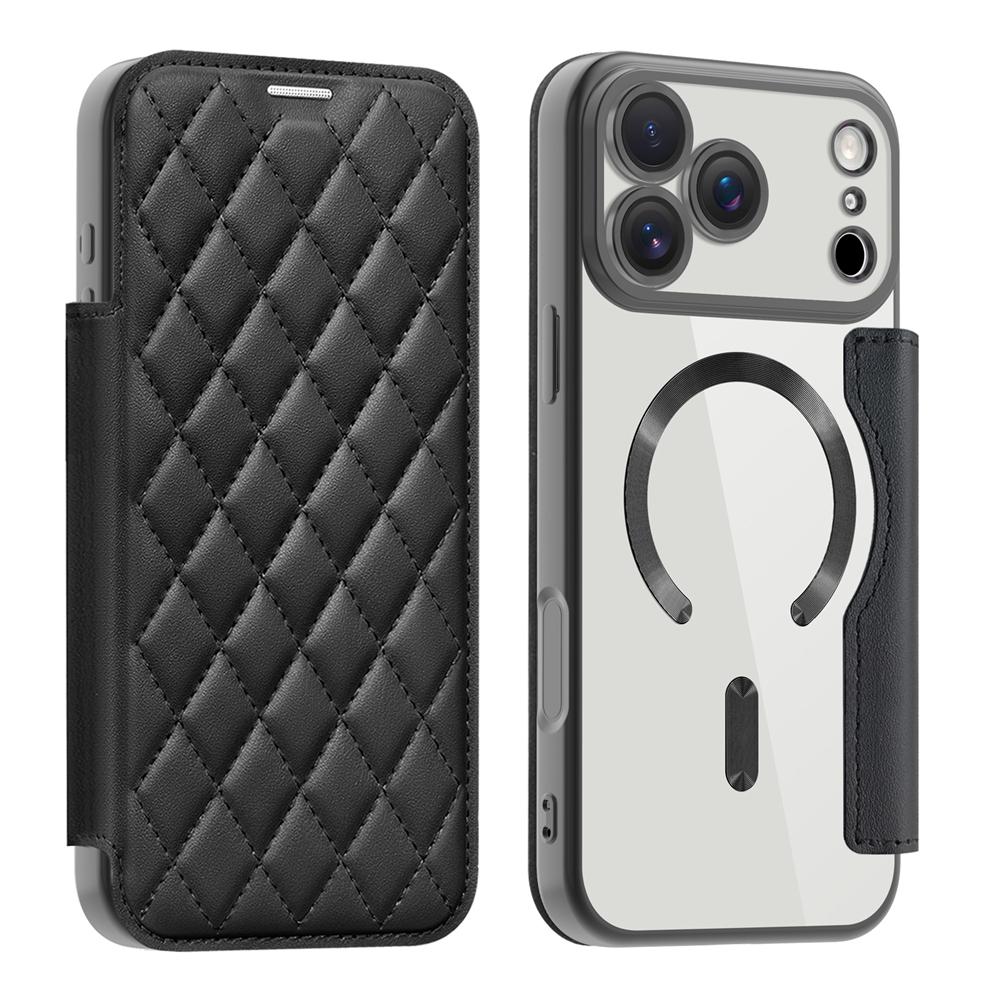 Magsafe Leather Case for IPhone 17 Air 16 Promax 15 Plus 14 Pro max 13 PM 12 iphone17 Card Holder Magsafe Flip Phone Cover