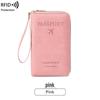 Multifunctional RFID Passport Holder & Travel Wallet with Ticket Storage and Zipper