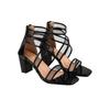 Shoetopia Девочки Черные Сандалии на Каблуке - 8 UK (Девочки-Каблук-Dsp-Черный)