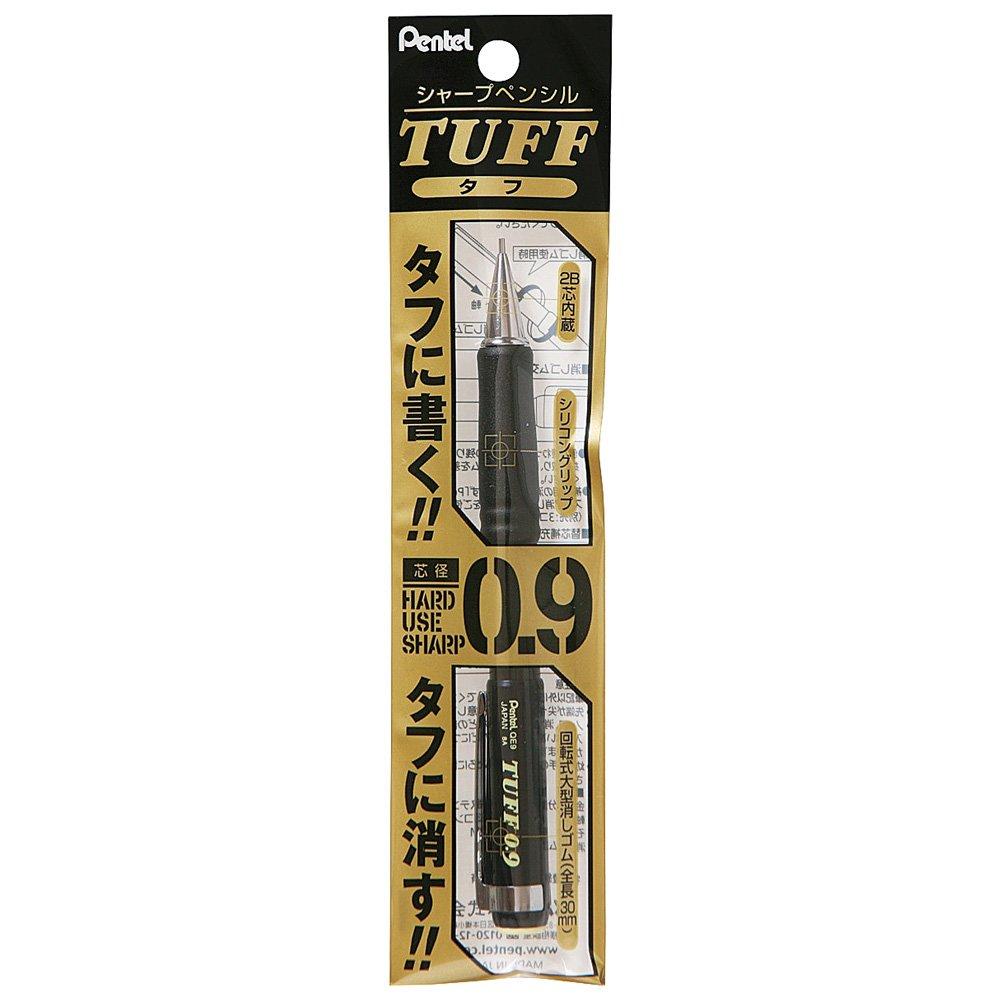 Pentel Tough Mechanical Pencil Black XQE9-A 0.9mm (5 pieces)