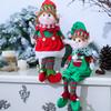 Игрушечные куклы эльфов, мужские и женские, для домашнего декора, рождественской атмосферы, тканевые, плюшевые ноги, аксессуары для кукол-эльфов