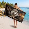 Harley-Davidson Customized Name Text Beach Towel, Soft Absorbent Towel Beach Pool Travel Personal Gift