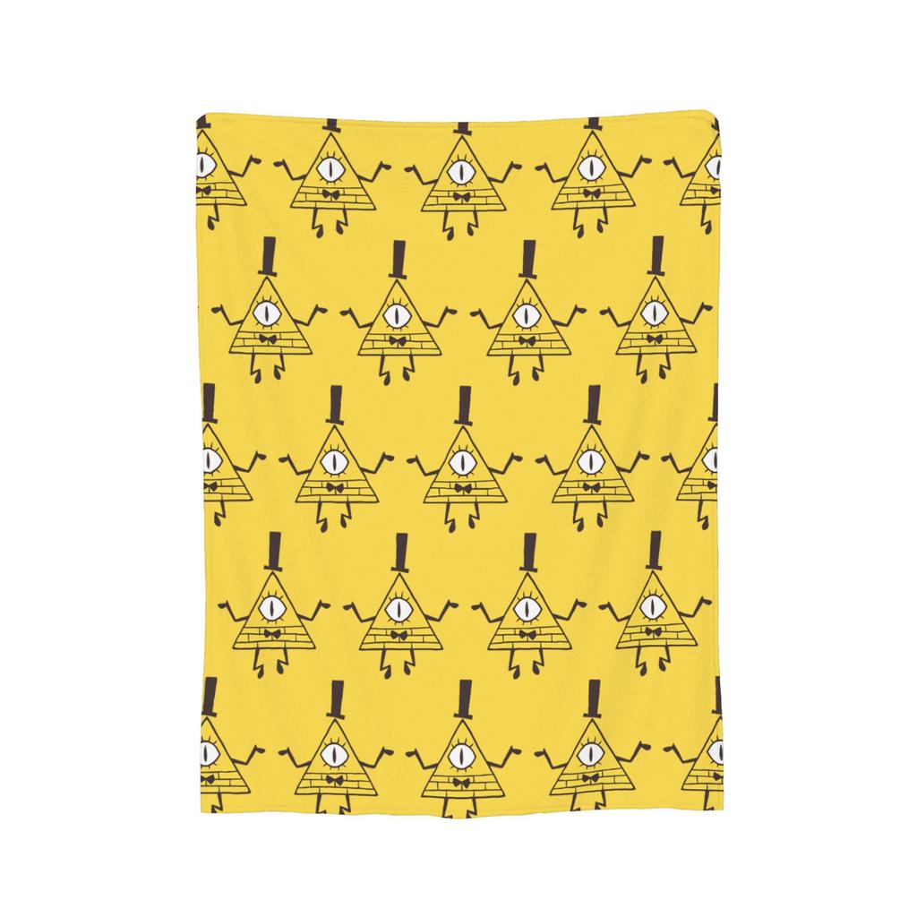 Bill Cipher Gravitys Falls blanket Velvet Textile Decor Portable Warm Throw blanket for Bed Office Bedding Throws