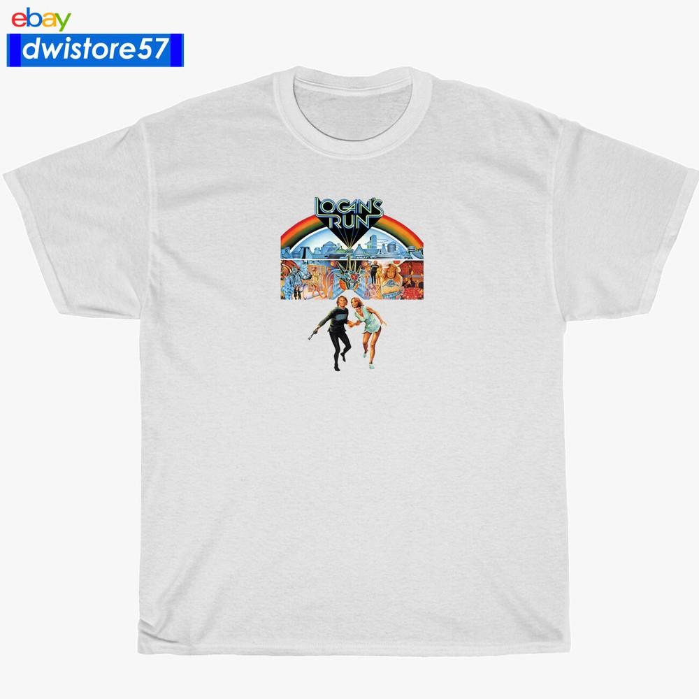 New Shirt Logan's Run Sci-Fi Movie Logo Navy/White/Gre<wbr/>y Men's T-Shirt S-5XL Unisex T-Shirt
