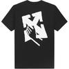 OFF WHITE Мужская футболка с принтом стрелки Slim OMAA027S23JER0071001