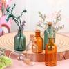1:12 кукольных мини-стеклянных бутылок с пробковой крышкой для хранения крошечных баночек и флаконов, ваза Decortoy