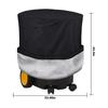 210D Oxford Fabric Cover Electric Leaf Mulcher Cover Adjustable Elastic Closure Easy To Clean Indoor And Outdoor Use 85 X 110 Cm