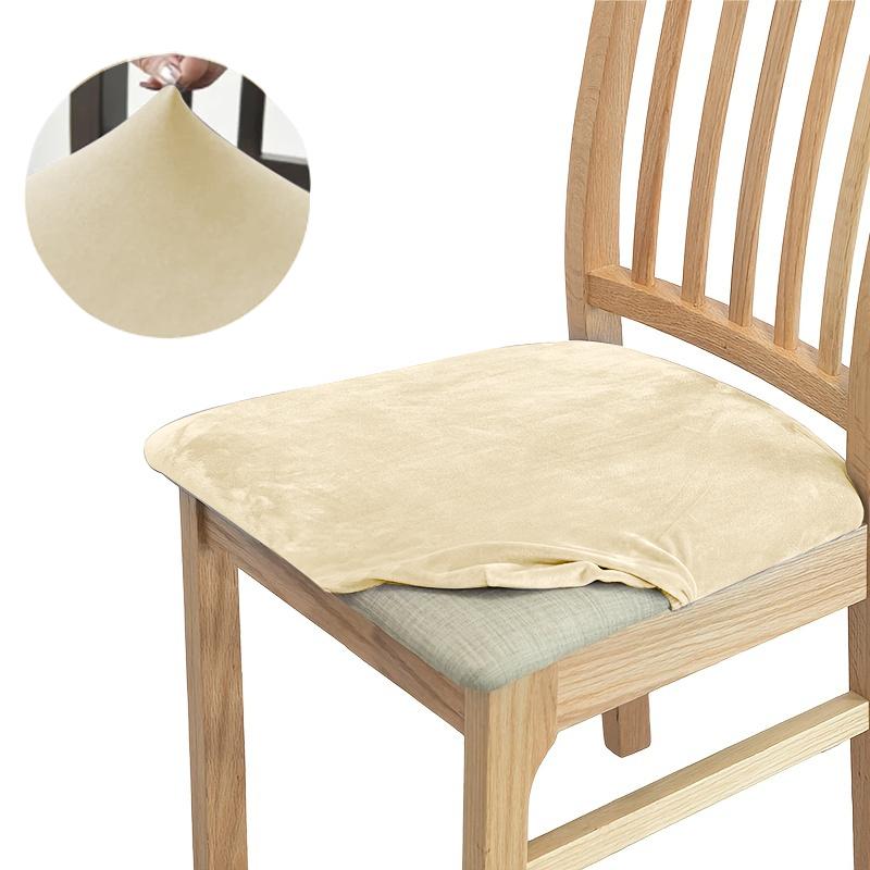High Stretch Velvet Chair Seat Cover Protector Slipcover For Dining Room Living Room Office Kitchen Banquet Chairs
