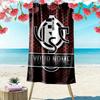 Name Custom US Cremonese Print Beach Towel, Large Soft Quick Dry Towel for Beach Camping Swimming
