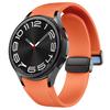 For Samsung Watch FE 40mm/Watch4 Classic Active/Watch 5/Watch6 Classic Silicone+Leather Band Smartwatch Strap