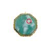 18K cameo Pendant top K18 Gold green Women Used