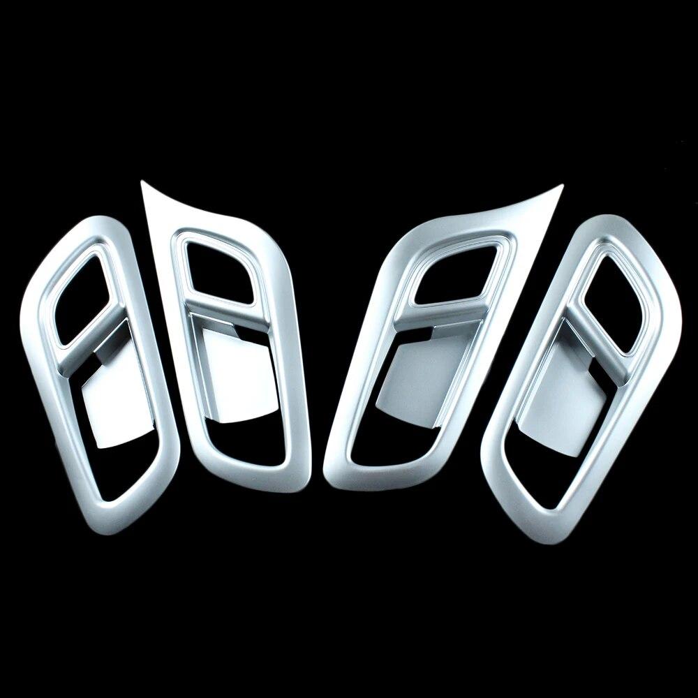Хромированная внутренняя дверная ручка из АБС-пластика, накладка на крышку чаши для Honda City 2015 20016 2017 LHD, аксессуары для стайлинга автомобилей 4 шт./компл.