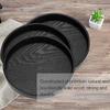 Round Shape Solid Wood Tray Black Color Tea Serving Tray Platter Wood Serving Tray  Restaurant Use