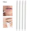 100pcs Disposable Lip Brush Eyelash Cleaning Cotton Swab Lash Mousse Brush Makeup Tool