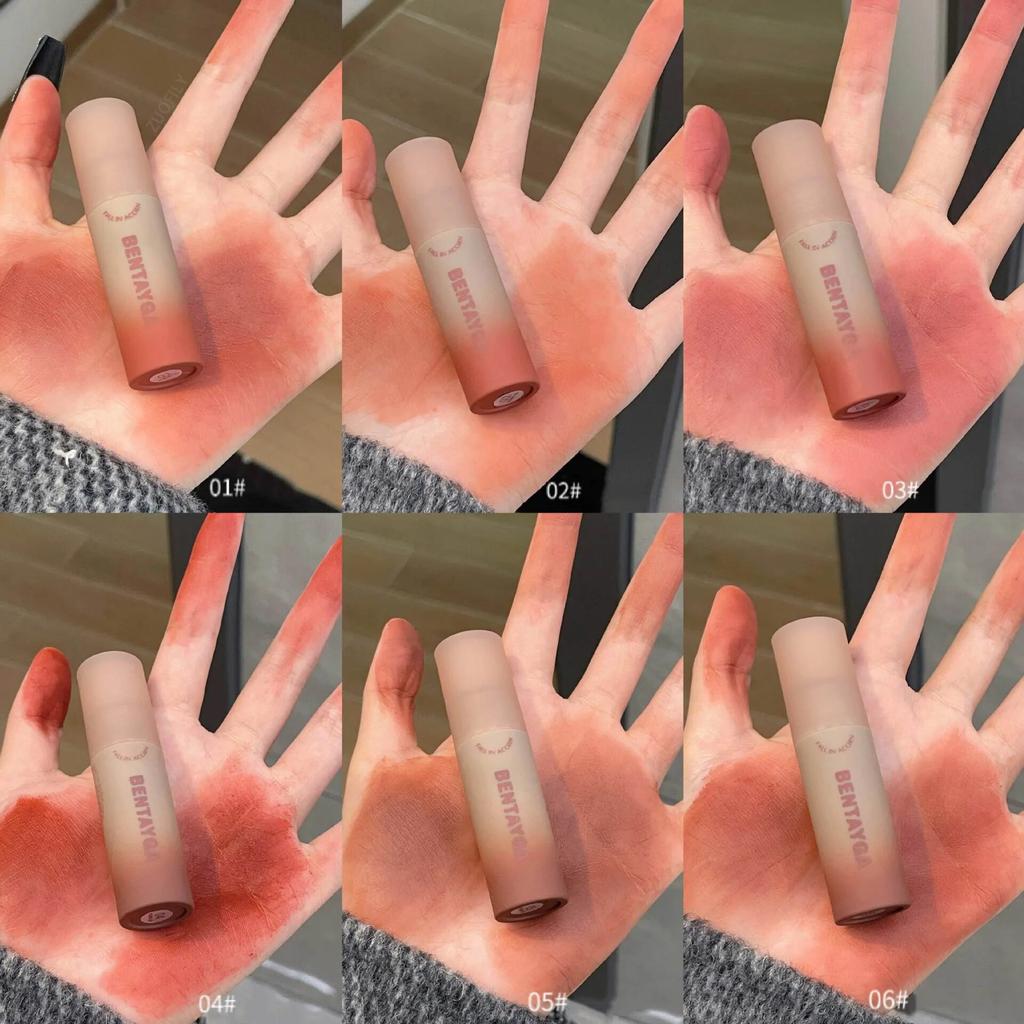 Rose Red Brown Stain Lip Gloss Waterproof Long-lasting Easy To Wear Velvet Lip Mud Autumn/Winter Ambience Korean Makeup Lip Tint