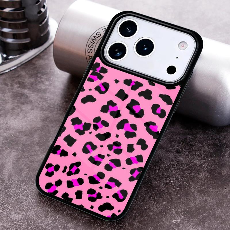 Pink Blue leopard Dalmatian Spots stars Phone Case for iPhone 17 16 15 Pro Max Air 14 13 12 11 Plus Shockproof Capa Cover