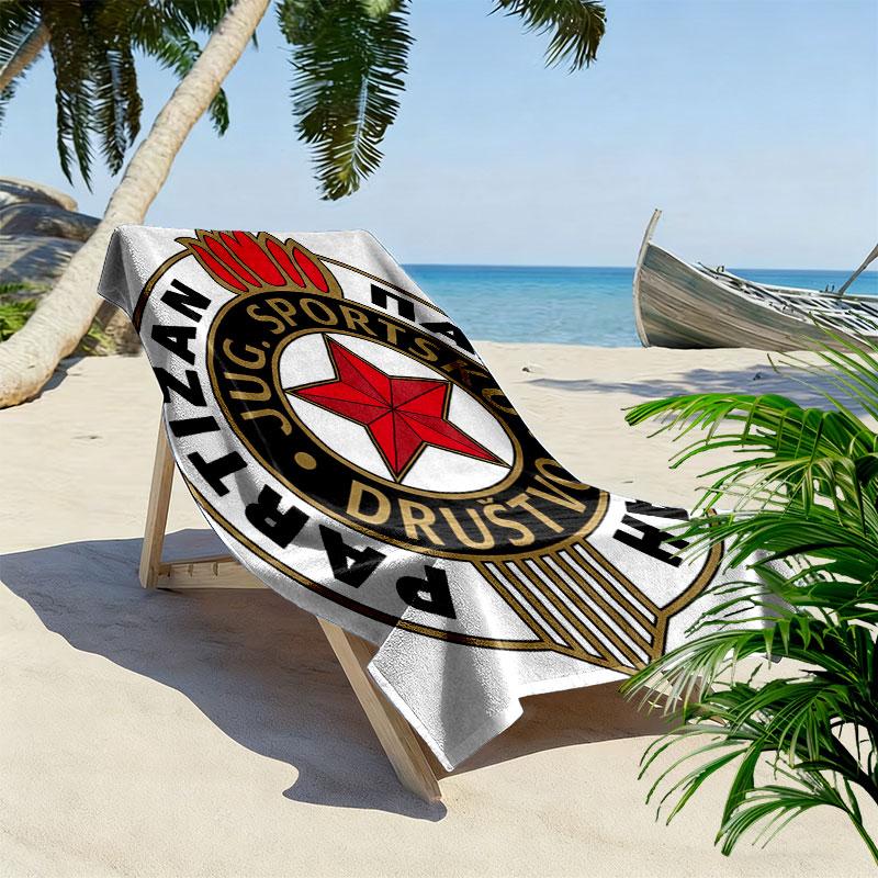 Partizan poster Print Beach Towel, Large Soft Quick Dry Towel for Beach Camping Swimming