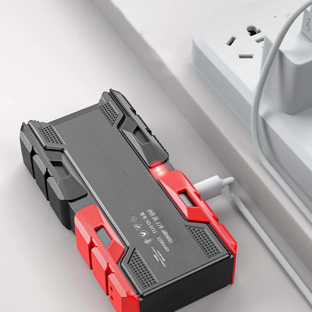 Strong EDC Keychain Flashlight Outdoor Portable USB Rechargeable Multifunction LED Light Power Bank Waterproof Camping Lamp