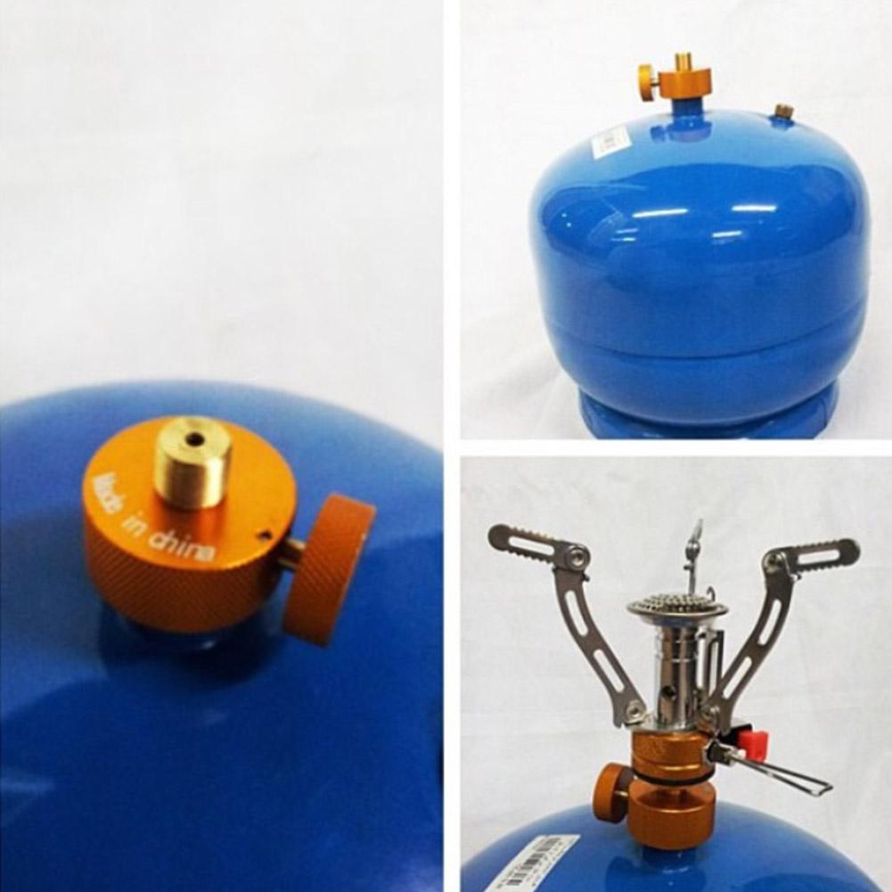 Gas Head Adapter, Metal Gas Adapter   Portable Copper Gas Cylinder Converter for Middle High Pressure Gas Converter