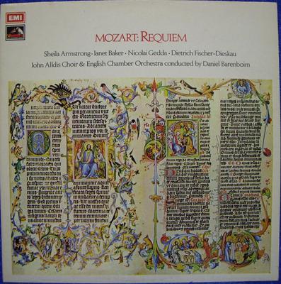 LP Пластинка ВОЛЬФГАНГ АМАДЕЙ МОЦАРТ, ШЕЙЛА АРМ - Реквием ASD2788 His Master's Vo 1972 Великобритания Классика Б/У