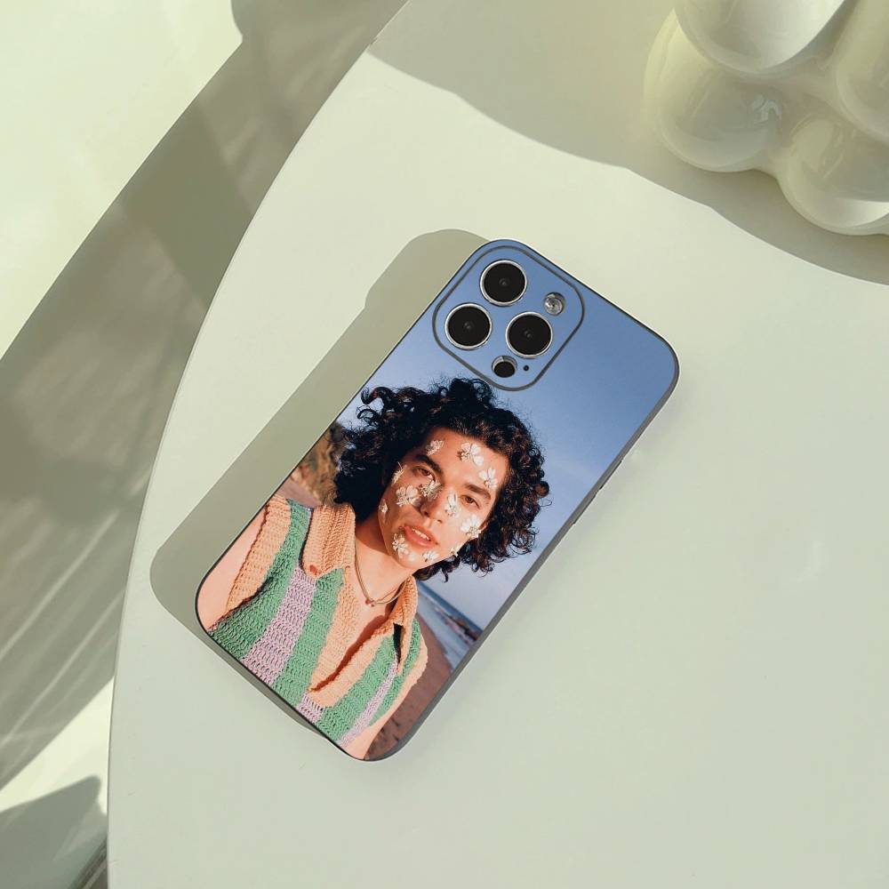 Популярный молодой певец C-Conan-G- Серый чехол для телефона для iPhone 17,16,15,14,13,12,11 Pro Max,16Plus,XS Мягкий черный чехол