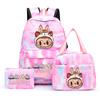 3Pcs/set Printed Backpack with Lunch Bag Pencil Case Student Teenager Boy Girl Bagpack Women's Backpack Set Travel Bag