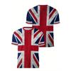 British London Graphics T Shirt For Men New Design 3d Printed England T-shirt Sports Loose Tees Tops Round Neck Short Sleeves