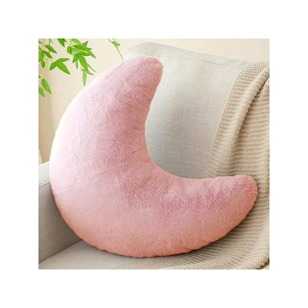1 Month Shaped Pillow, Suitable For Indoor Decoration, Chairs, And Office Chairs