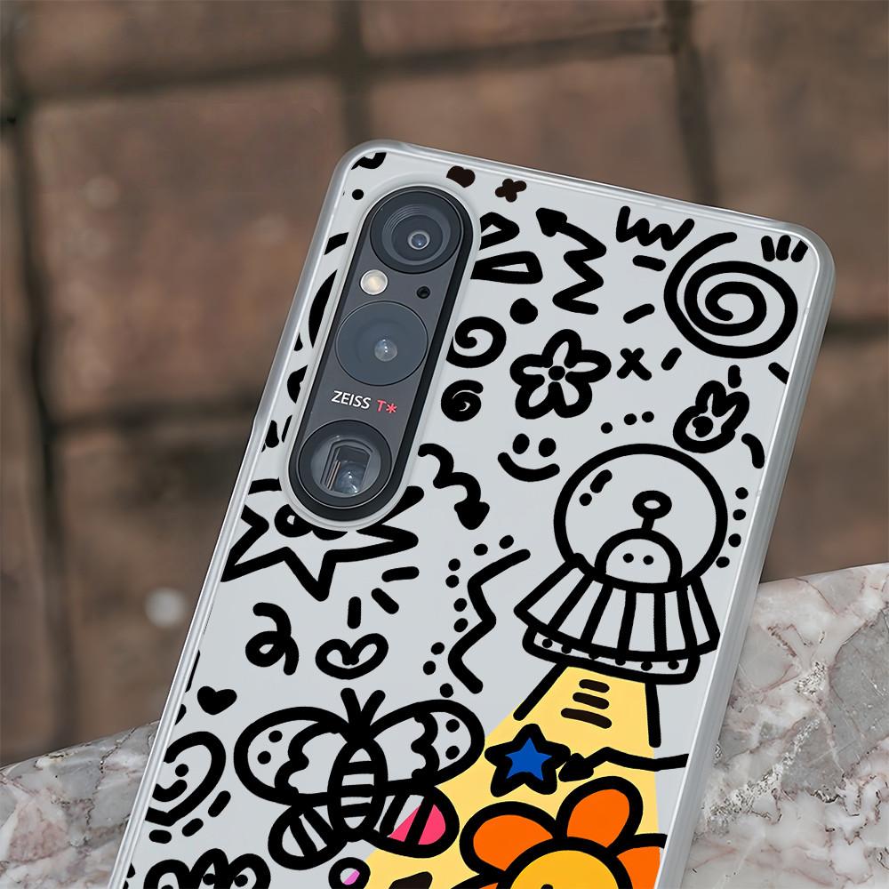 Для Sony Xperia 1 II, Xperia 1 III IV V Xperia 5 II, Xperia 5 III, Xperia 10 II III V Жесткий Тонкий Чехол для Телефона / Полуобхватный Микро-матовый Чехол Sony