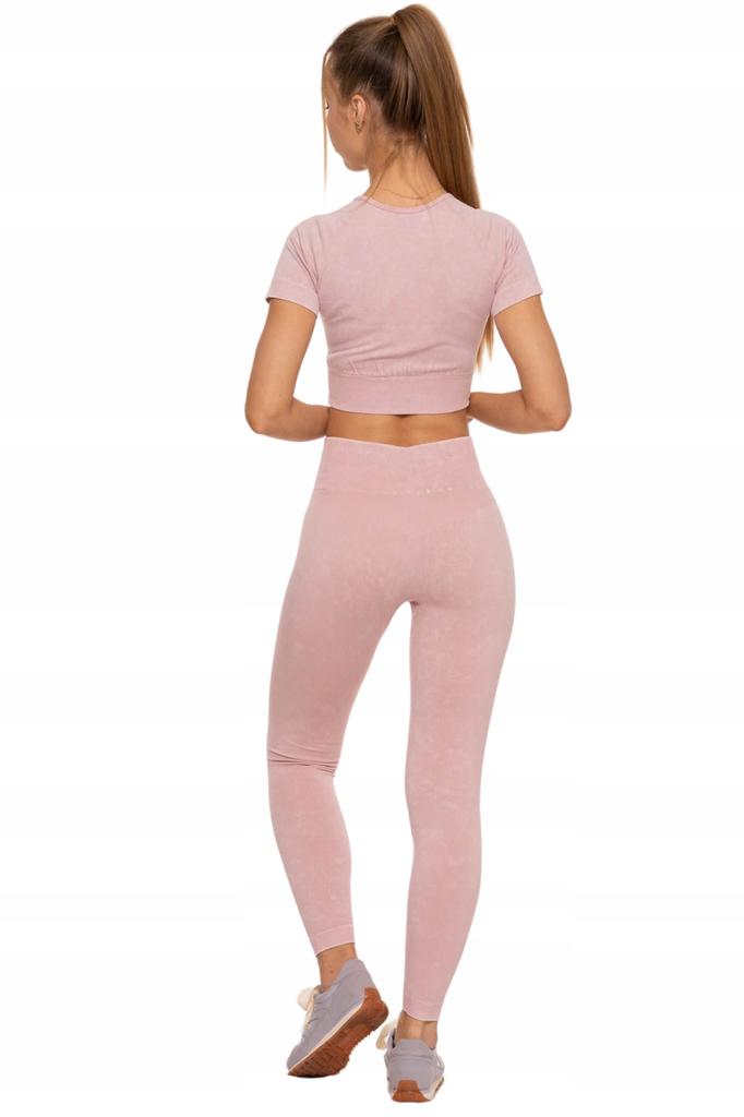 Women'S Seamless Cycling Sports Leggings High Waist Push-Up Moraj Pink S