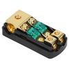 1 In 2 Out 0 4 AWG To 4 8 AWG Audio Power Fuse Holder Box with Transparent Cover for Car Truck Boat RV