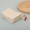 Натуральный хлопковый льняной пенящийся мешочек для мыла Saver Net Mesh Массажный отшелушивающий мешочек Bathing Bubble Maker Инструмент для очистки