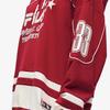 Fila Fusion Свитшот с капюшоном и принтом логотипа, повседневный, с длинным рукавом, ретро, спортивный, с буквами, унисекс, цвет Китайский красный T11U245201F-RD