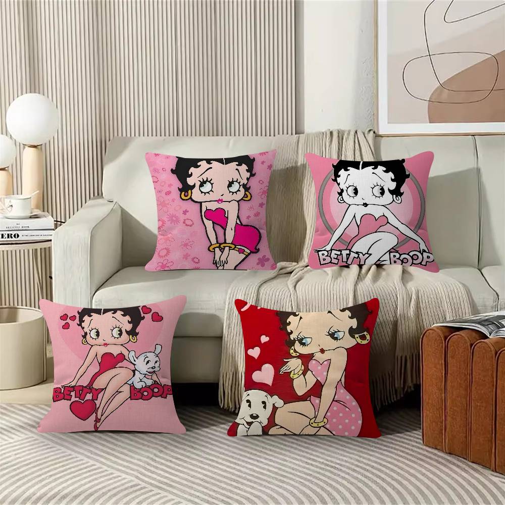 Pretty Cartoon BBetty Bboop Pillow Gift Home Office Decoration Bedroom Sofa Car Cushion Cover Case 45x45