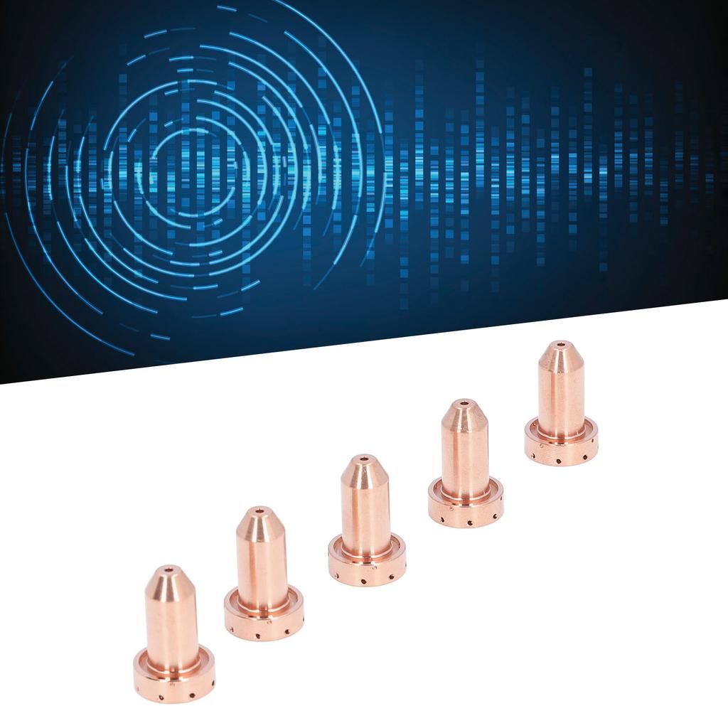 5PCS 9‑8233 Nozzle Tips Brass Cutting Torch Tip Replacement Plasma Cutter Consumables for SL60 SL100