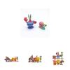 Adorable 6pcs Set Spongebob Squarepants Figurines Including Patrick Star Doll For Collectors And Cake Decor