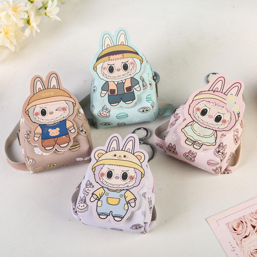 Мультяшный маленький рюкзак, сумка для мелочи, сумка для карт, милая сумка-брелок, мини-маленькая сумка, сумка для наушников, портативный поясной ремень.