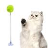 Пружинная приманка для кошек с плюшевым шариком на присоске, нижняя палочка, игрушечная палочка для кошек с
